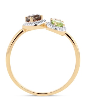 Anillo Joyerias Bizzarro 14 K de oro amarillo diamante brillante