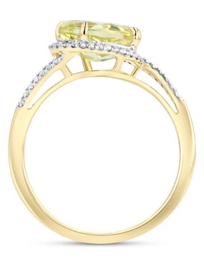 Anillo Joyerias Bizzarro 14 k de oro amarillo diamante brillante