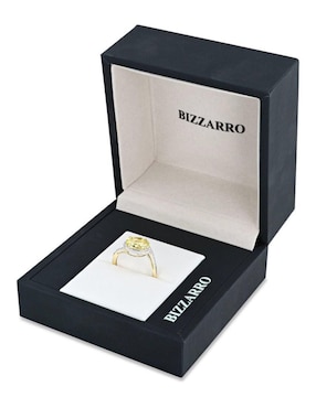 Anillo Joyerias Bizzarro 14 k de oro amarillo diamante brillante