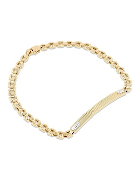 Esclava Joyerias Bizzarro de oro amarillo 14 K con acabado brillante