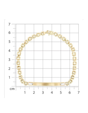 Esclava Joyerias Bizzarro de oro amarillo 14 K con acabado brillante