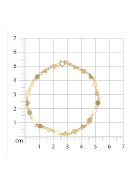 Pulsera Joyerias Bizzarro de oro amarillo 14 K con acabado brillante