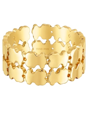 Anillo de oso Tous Tous Sweet 40s de plata P 925 con acabado baño de oro