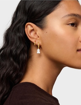 Aretes cortos de oso Tous Bold Bear de plata P 925 con acabado baño de oro