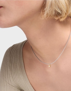 Collar con dije Tous Mesh LGD de oro 14 K