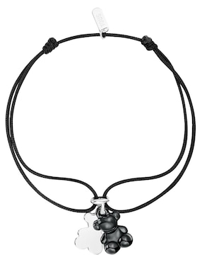 Pulsera Tous de plata con cerámica P 925 Bold Bear con acabado brillante