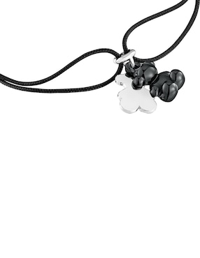 Pulsera Tous de plata con cerámica P 925 Bold Bear con acabado brillante