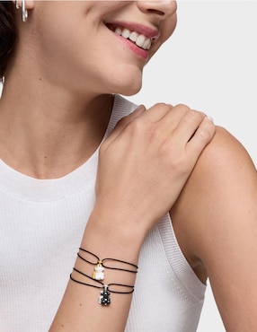 Pulsera Tous de plata con cerámica P 925 Bold Bear con acabado brillante