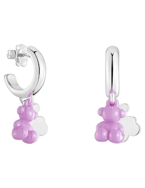 Aros de oso Tous Bold Bear de plata P 925 con acabado brillante