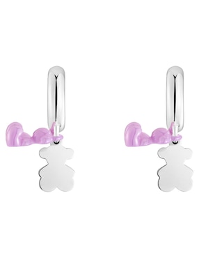 Aros de oso Tous Bold Bear de plata P 925 con acabado brillante