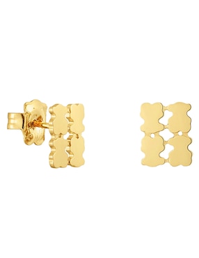 Broqueles de oso Tous Sweet 40S de plata P 925 con acabado baño de oro