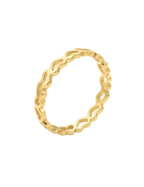 Anillo de corazón Joyería M De Leon 10 k de oro brillante