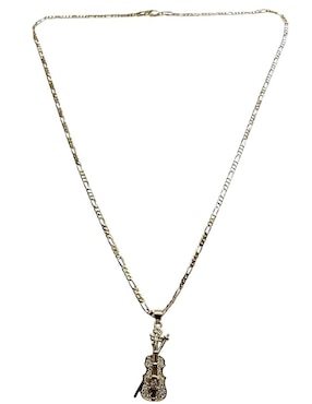 Collar con dije Limerence By Claudia Herrera Violín de oro laminado 14 K
