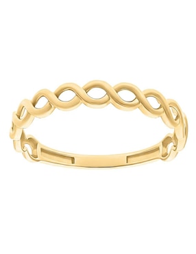 Anillo de infinito Joyería M De Leon 10 k de oro brillante