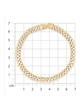 Pulsera Joyerias Bizzarro de oro amarillo 14 k acabado brillante
