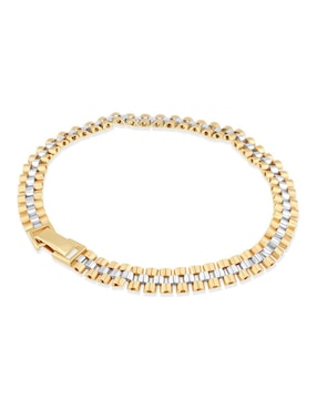 Pulsera Joyerias Bizzarro de oro amarillo 14 k acabado brillante