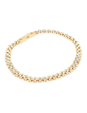 Pulsera Joyerias Bizzarro de oro amarillo 14 k acabado brillante