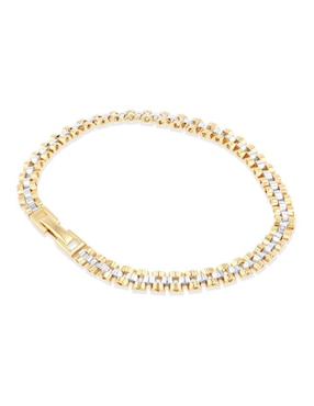 Pulsera Joyerias Bizzarro de oro amarillo 14 k acabado brillante