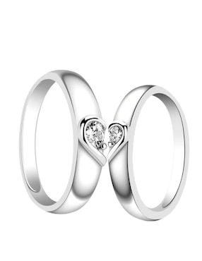Anillo de compromiso "de" plata p 925 lab.g no aplica moissanita