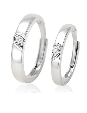 Anillo de compromiso "de" plata p 925 lab.g no aplica moissanita
