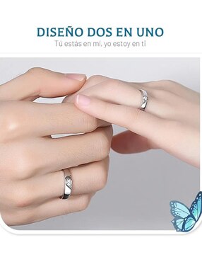 Anillo de compromiso "de" plata p 925 lab.g no aplica moissanita