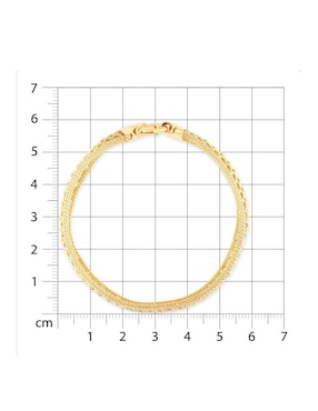 Pulsera Joyerias Bizzarro de oro amarillo 14 k acabado brillante