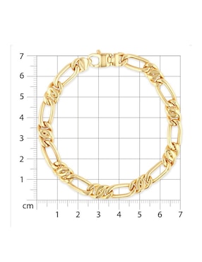 Pulsera Joyerias Bizzarro de oro amarillo 14 k acabado brillante