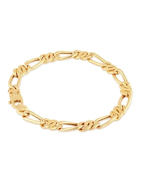Pulsera Joyerias Bizzarro de oro amarillo 14 k acabado brillante