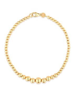 Pulsera Joyerias Bizzarro de oro amarillo 14 k acabado brillante