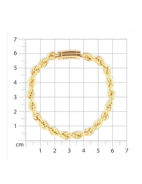 Pulsera Joyerias Bizzarro de oro amarillo 14 k acabado brillante