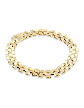 Pulsera Joyerias Bizzarro de oro amarillo 14 k acabado brillante