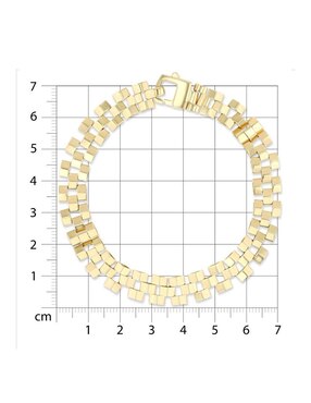 Pulsera Joyerias Bizzarro de oro amarillo 14 k acabado brillante