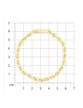 Pulsera Joyerias Bizzarro de oro amarillo 14 k acabado brillante