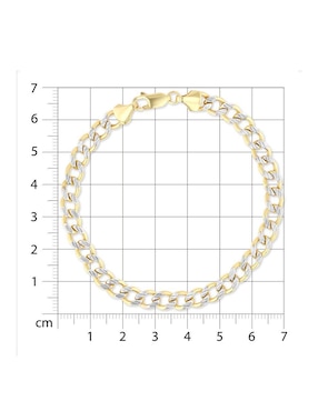 Pulsera Joyerias Bizzarro de oro amarillo 14 k acabado brillante
