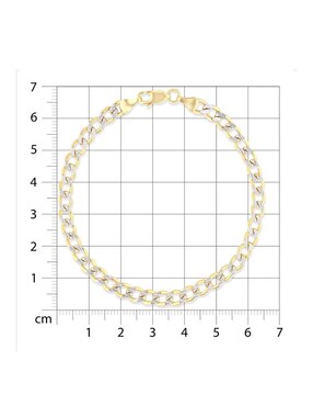 Pulsera Joyerias Bizzarro de oro amarillo 14 k acabado brillante