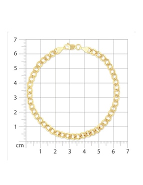 Pulsera Joyerias Bizzarro de oro amarillo 14 k acabado brillante