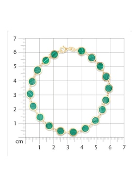 Pulsera Joyerias Bizzarro de oro amarillo 14 k acabado brillante