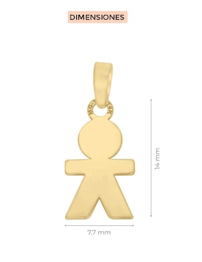 Dije de niño Fianelli enfant de oro amarillo 14 K