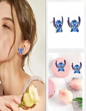 Aretes y pulsera de figura Belug Stitch
