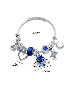 Aretes y pulsera de figura Belug Stitch