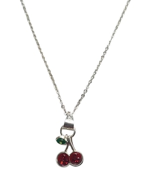Collar con dije de cereza Limerence by Claudia Herrera de plata P 925