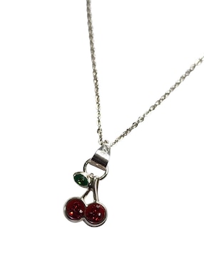 Collar con dije de cereza Limerence by Claudia Herrera de plata P 925