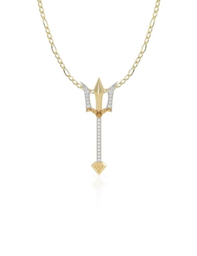 Collar con dije Abba Joyas de oro 10 K