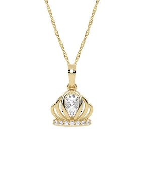 Collar con dije Abba Joyas de oro 10 K