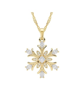 Collar con dije Abba Joyas de oro 10 K