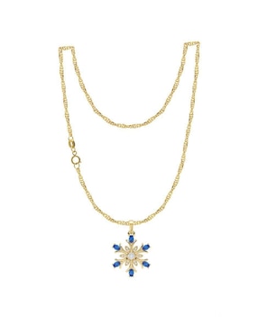 Collar con dije Abba Joyas de oro 10 k
