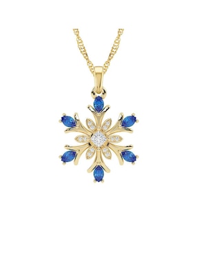 Collar con dije Abba Joyas de oro 10 k