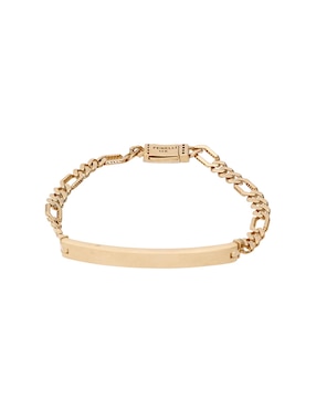 Pulsera Fonelli de oro con zirconia 14 k acabado brillante