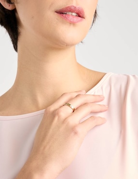 Anillo de compromiso de oro 14 k Fonelli