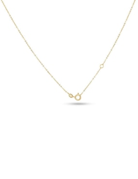 Collar con dije de cruz Joyerias Bizzarro de oro amarillo 14 k